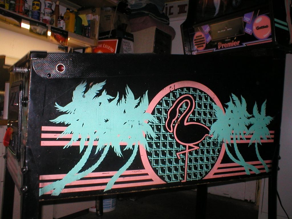 Hollywood Heat ピンボール ビンテージアート Hollywood Heat Pinball Machine (1986) by D. Gottlieb & Co.