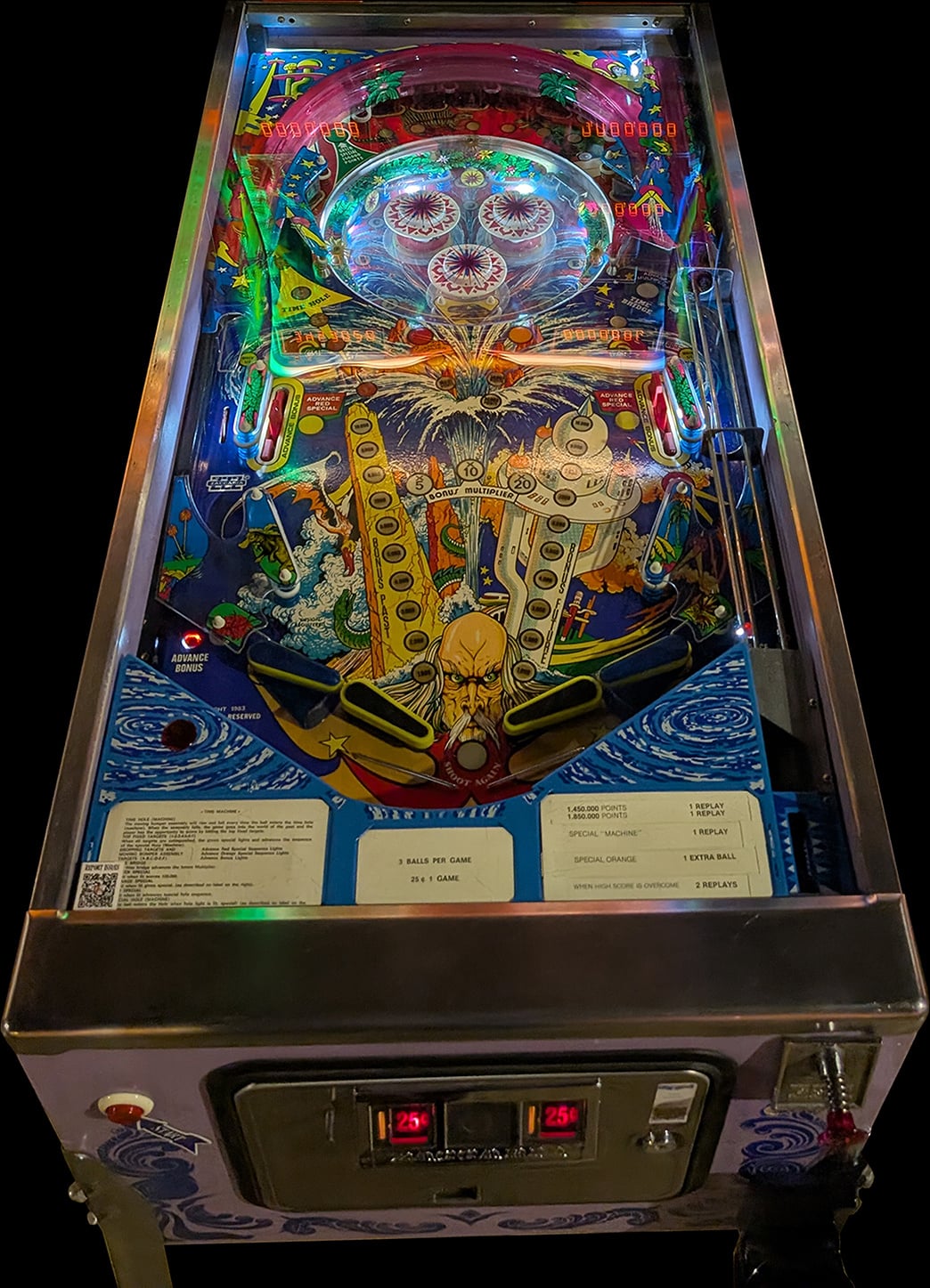 Time Machine Pinball Machine (1983) by Zaccaria