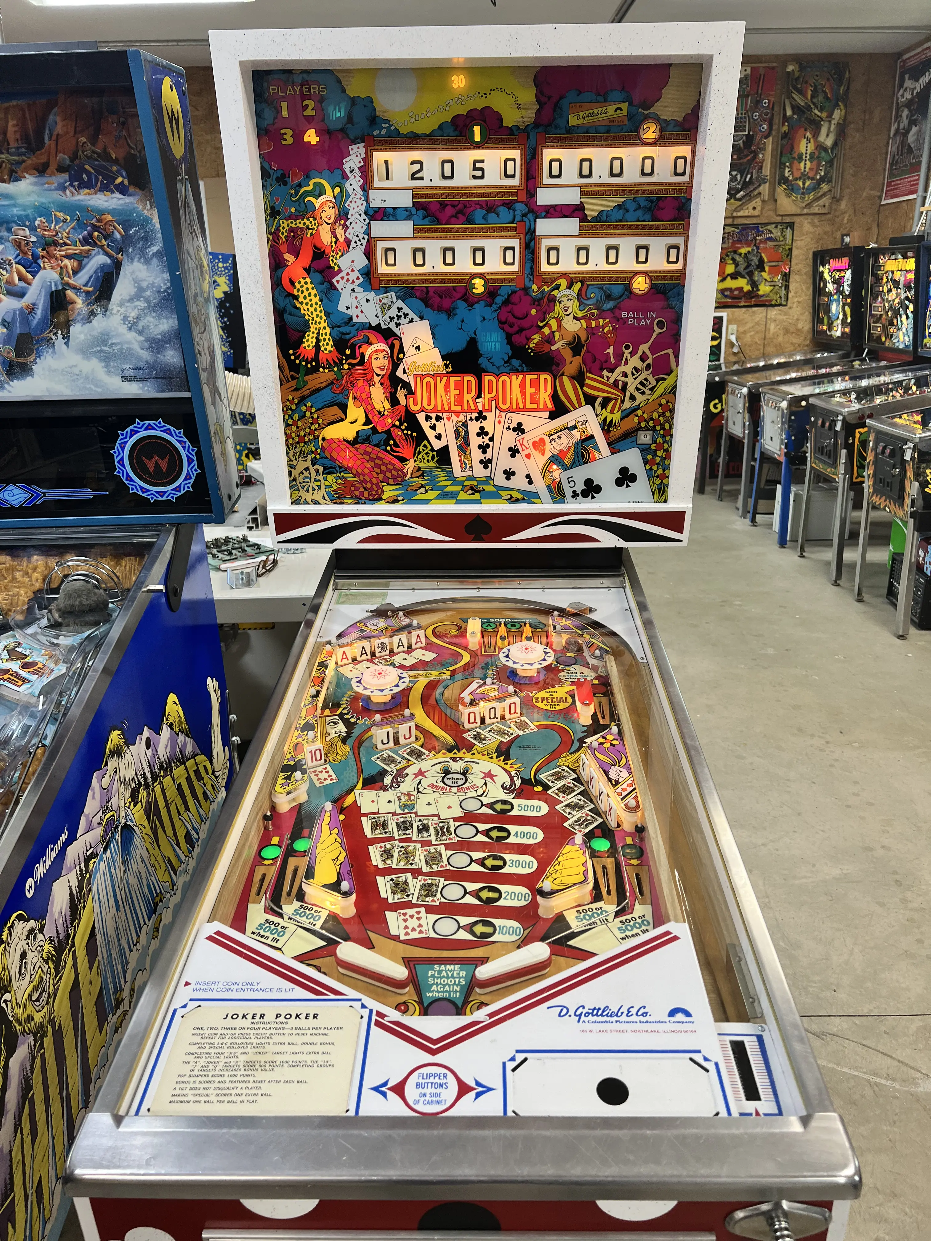 Joker Poker Pinball (1978) by Gottlieb