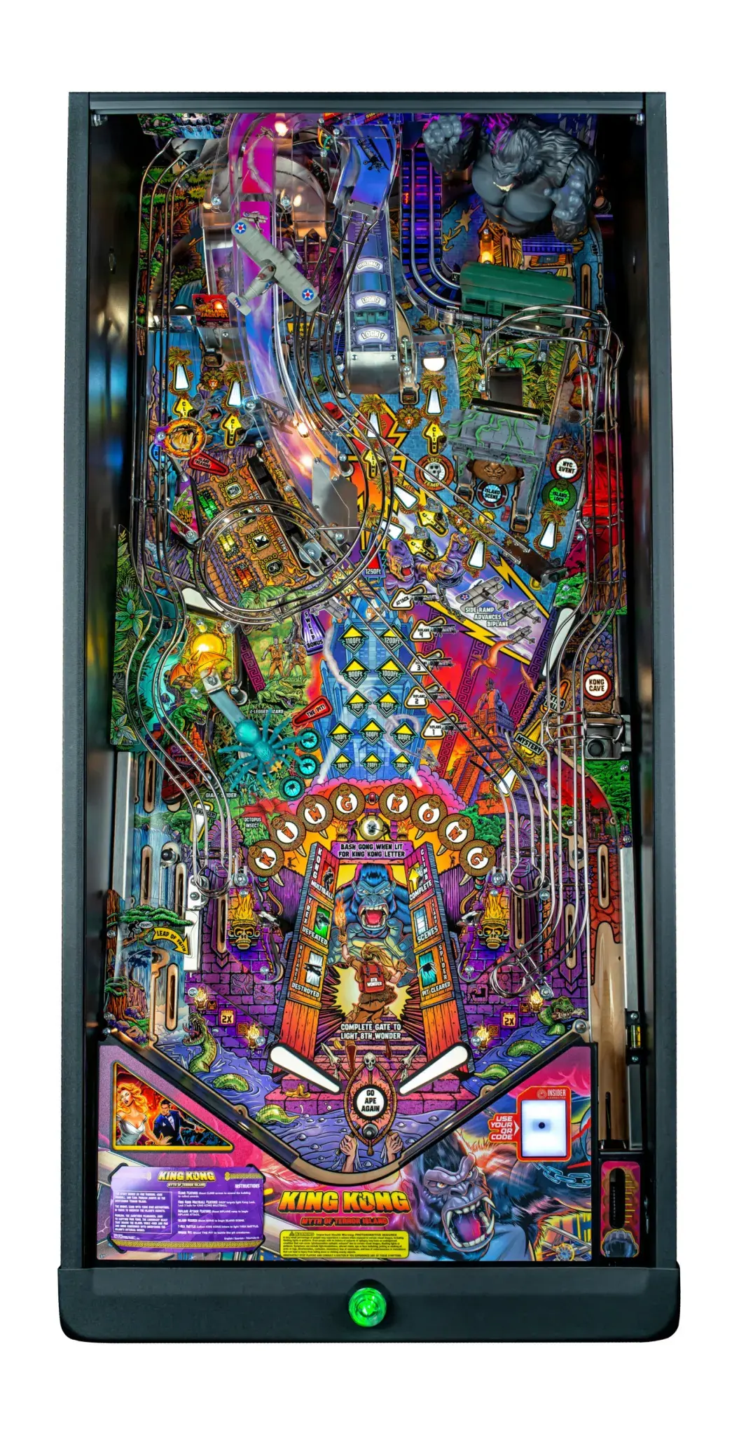 King Kong: Myth of Terror Island Pinball Machine (2025) by Stern