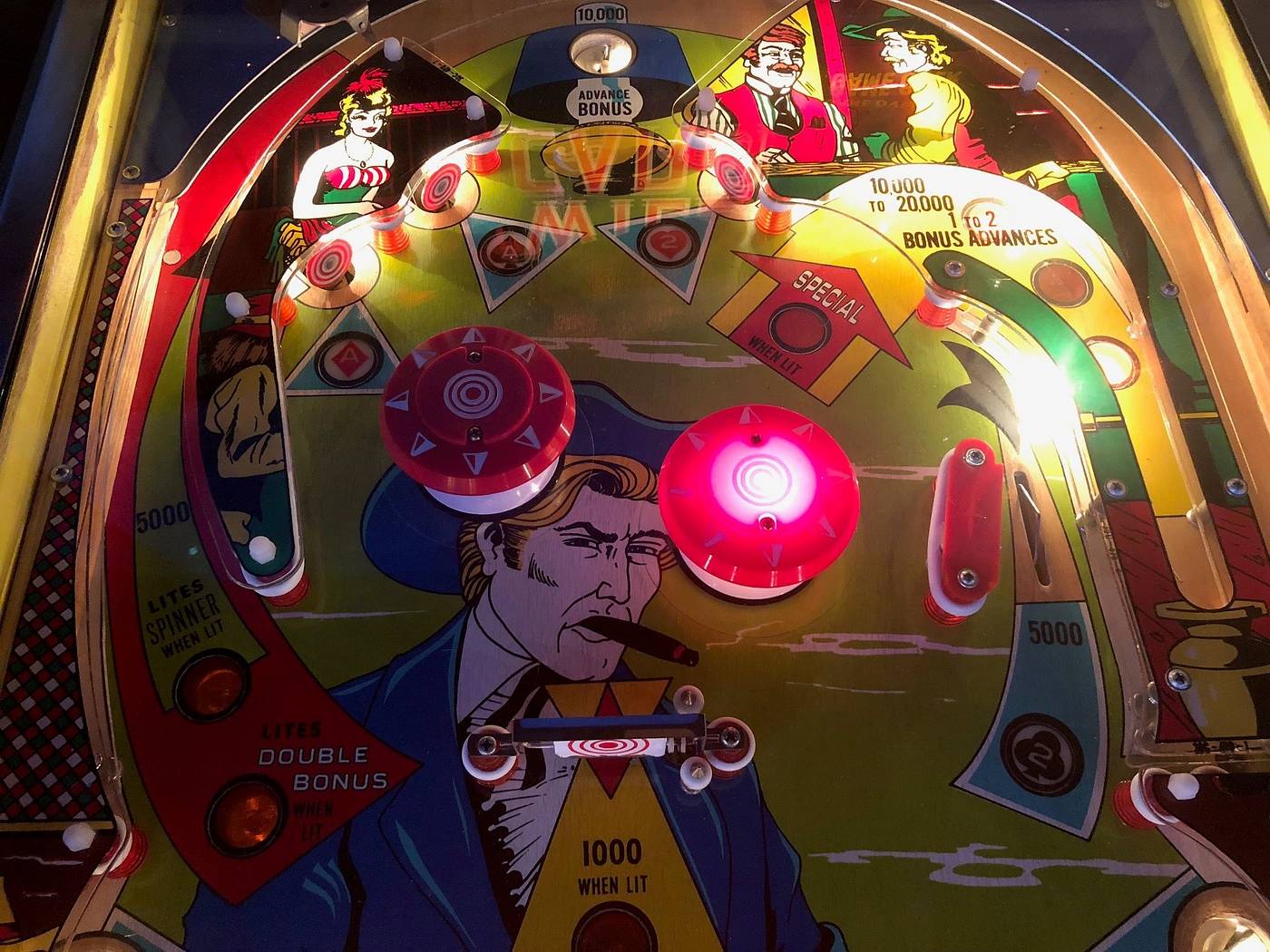 wild card pinball game williams 1977