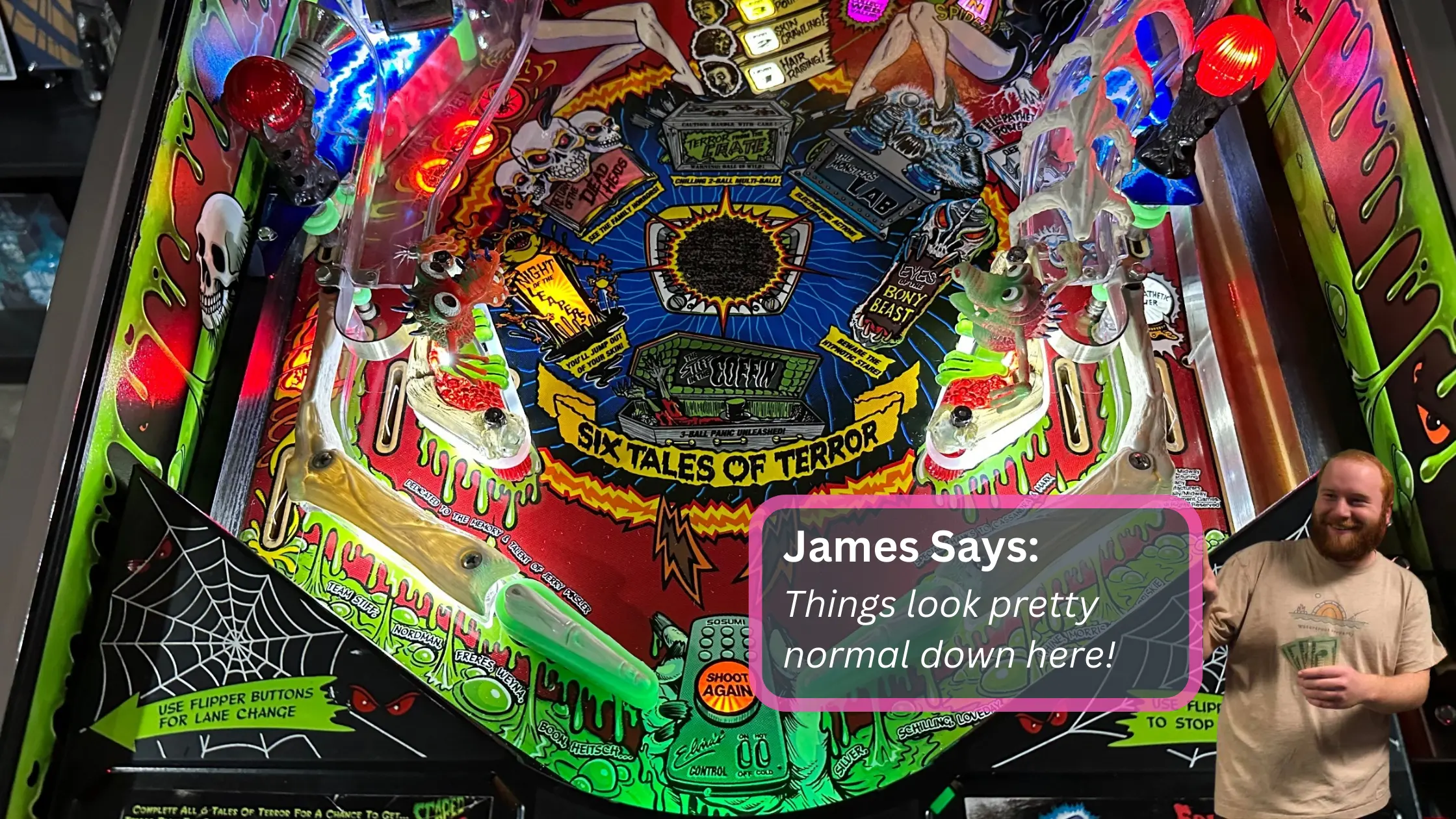 how to play scared stiff pinball lower playfield